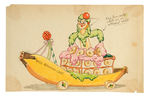 SILLY SYMPHONIES - THE COOKIE CARNIVAL MISS BANANA CAKE CONCEPT ART.