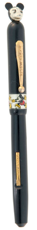 MICKEY MOUSE 1935 FOUNTAIN PEN WITH FIGURAL HEAD.