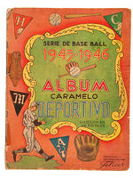 "1945-1946 CARAMELO DEPORTIVO" CUBAN LEAGUE COMPLETE CARD ALBUM WITH MARTIN DIHIGO.