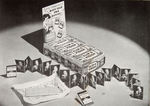 "TOPPS APRIL 1949" RETAILER'S PRICE LIST FEATURING "FLIP-O-VISION" DISPLAY BOX.