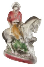 THE LONE RANGER & SILVER PLASTER CARNIVAL STATUE LOT.