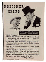 ”EDGAR BERGEN’S MORTIMER SNERD” BOXED HAND PUPPET.