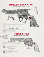 "HUBLEY" TOY GUNS 1950s CATALOG LOT.