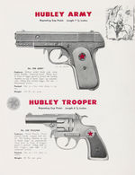 "HUBLEY" TOY GUNS 1950s CATALOG LOT.