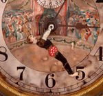 MAN ON TRAPEZE ANIMATED ALARM CLOCK.