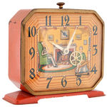 LUX SPINNING WHEEL WITH TREADLE FIRST VERSION ANIMATED ALARM CLOCK.