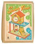 "SWING TIME" BOXED BANDAI WIND-UP CLOCK VARIETY WITH GIRL.