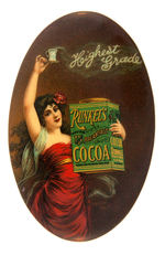 “RUNKEL’S BREAKFAST COCOA” BEAUTIFUL AND RARE POCKET MIRROR.