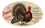 “TURKEY GIN” RARE POCKET MIRROR FROM VIRGINIA.