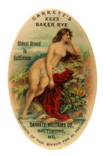 “GARRETT’S XXXX BAKER RYE” POCKET MIRROR.