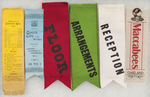 POLITICAL THEME RIBBONS AND UNION BADGES 1887-1964.