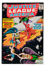 THE JUSTICE LEAGUE OF AMERICA LOT OF THREE COMICS.