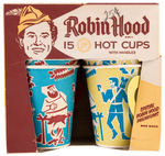 "ROBIN HOOD" TV SERIES CUP AND GLASS.