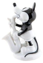 MICKEY MOUSE PLAYING SAXOPHONE PORCELAIN FIGURINE BY ROSENTHAL.