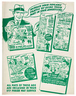 "SANTA'S CHRISTMAS COMIC VARIETY SHOW" 1943 SEARS TOYLAND PREMIUM COMIC BOOK & PROMO AD COVER.