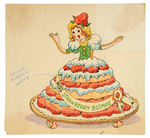 SILLY SYMPHONIES - THE COOKIE CARNIVAL MISS STRAWBERRY BLONDE CONCEPT ART.