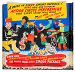 “POST’S CEREAL BIG CIRCUS FOR 1947” HUGE PROTOTYPE MERCHANDISING FOLDER ORIGINAL ART.