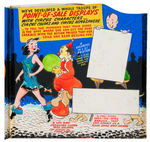 “POST’S CEREAL BIG CIRCUS FOR 1947” HUGE PROTOTYPE MERCHANDISING FOLDER ORIGINAL ART.