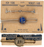 1939 NEW YORK WORLD'S FAIR MEN'S ACCESSORY LOT.