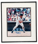 DON MATTINGLY/DARRYL STRAWBERRY/DAVE WINFIELD SIGNED & FRAMED PHOTO DISPLAY TRIO.