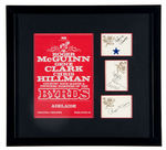 THE BYRDS SIGNATURE DISPLAY & TICKET,