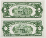 $2 UNITED STATES "STAR" NOTES LOT OF TWO.