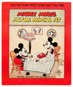 "MICKEY MOUSE PICTURE PRINTING SET" LARGEST SIZE VERSION.