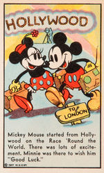 "MICKEY MOUSE" GLOBE TROTTERS/RECIPE SCRAP BOOK EPHEMERA LOT.