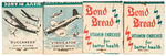 WWII "BOND BREAD" NAVY PLANES MATCHBOOKS LOT.