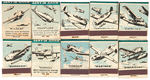 WWII "BOND BREAD" NAVY PLANES MATCHBOOKS LOT.