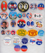 CLINTON 1996 BUTTON COLLECTION.