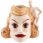 JOAN CRAWFORD FIGURAL CELEBRITY MUG.