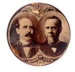 "PARKER & DAVIS 1904" LARGE SIZE REAL PHOTO JUGATE BUTTON.