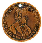 MATCHING PAIR OF 1856 CAMPAIGN MEDALS FOR CANIDATES FREMONT AND FILLMORE.