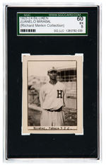 1923-1924 BILLIKEN JUANELO MIRABAL SGC 60 EX 5 (RICHARD MERKIN COLLECTION).