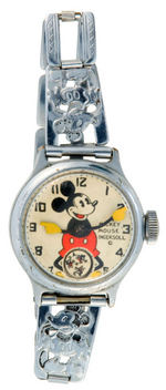 "INGERSOLL MICKEY MOUSE WRIST WATCH" BOXED 1934 VERSION.