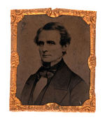 JEFFERSON DAVIS TIN TYPE C. 1862-1863 BY ABBOTT & CO. N.Y.