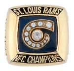 KURT WARNER 2001 ST. LOUIS RAMS SUPER BOWL XXXV CHAMPIONS SAMPLE RING.