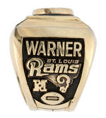 KURT WARNER 2001 ST. LOUIS RAMS SUPER BOWL XXXV CHAMPIONS SAMPLE RING.