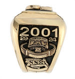 KURT WARNER 2001 ST. LOUIS RAMS SUPER BOWL XXXV CHAMPIONS SAMPLE RING.