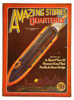 "AMAZING STORIES QUARTERLY" 12 ISSUE PULP LOT INCLUDING NO. 2-4.