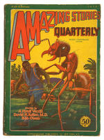 "AMAZING STORIES QUARTERLY" 12 ISSUE PULP LOT INCLUDING NO. 2-4.