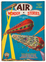 "AIR WONDER STORIES" PULPS LOT OF 12 INCLUDING TWO NO. 1 ISSUES.