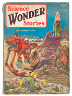 "SCIENCE WONDER STORIES/SCIENCE WONDER QUARTERLY" LOT OF 11 PULPS INCLUDING BOTH FIRST ISSUES.