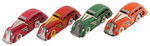 “MARX TRICKY TAXI” LOT OF FOUR BOXED WIND-UP TOYS.