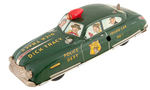 "DICK TRACY SIREN SQUAD CAR WITH ELECTRIC FLASHING LIGHT" MARX WIND-UP IN COLOR VARIETY BOX.