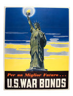 WORLD WAR II STATUE OF LIBERTY BONDS FOR ITALIAN IMMIGRANTS.