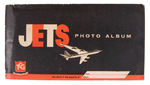 "JETS" PHOTO ALBUM WITH CARDS AND WRAPPER.