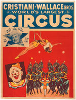 SALLY STARR CIRCUS POSTER & BUTTON.