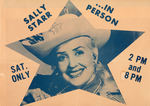 SALLY STARR CIRCUS POSTER & BUTTON.